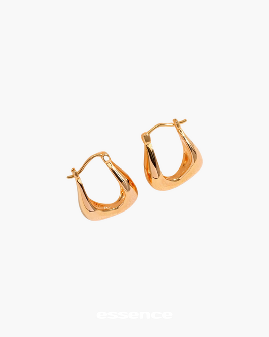 Gold Essence Hoops Earrings