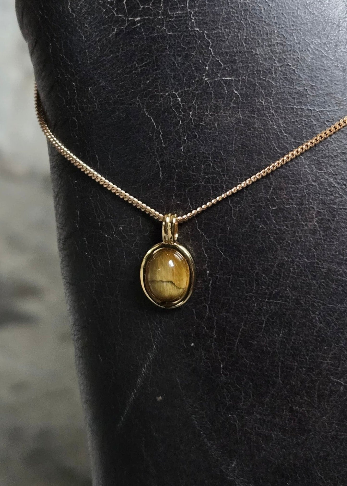 Sterling Silver Tiger's Eye Necklace